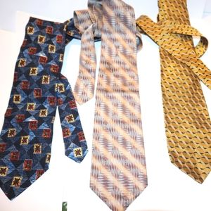 Lot of 3 Silk Ties Paolo Da Ponte